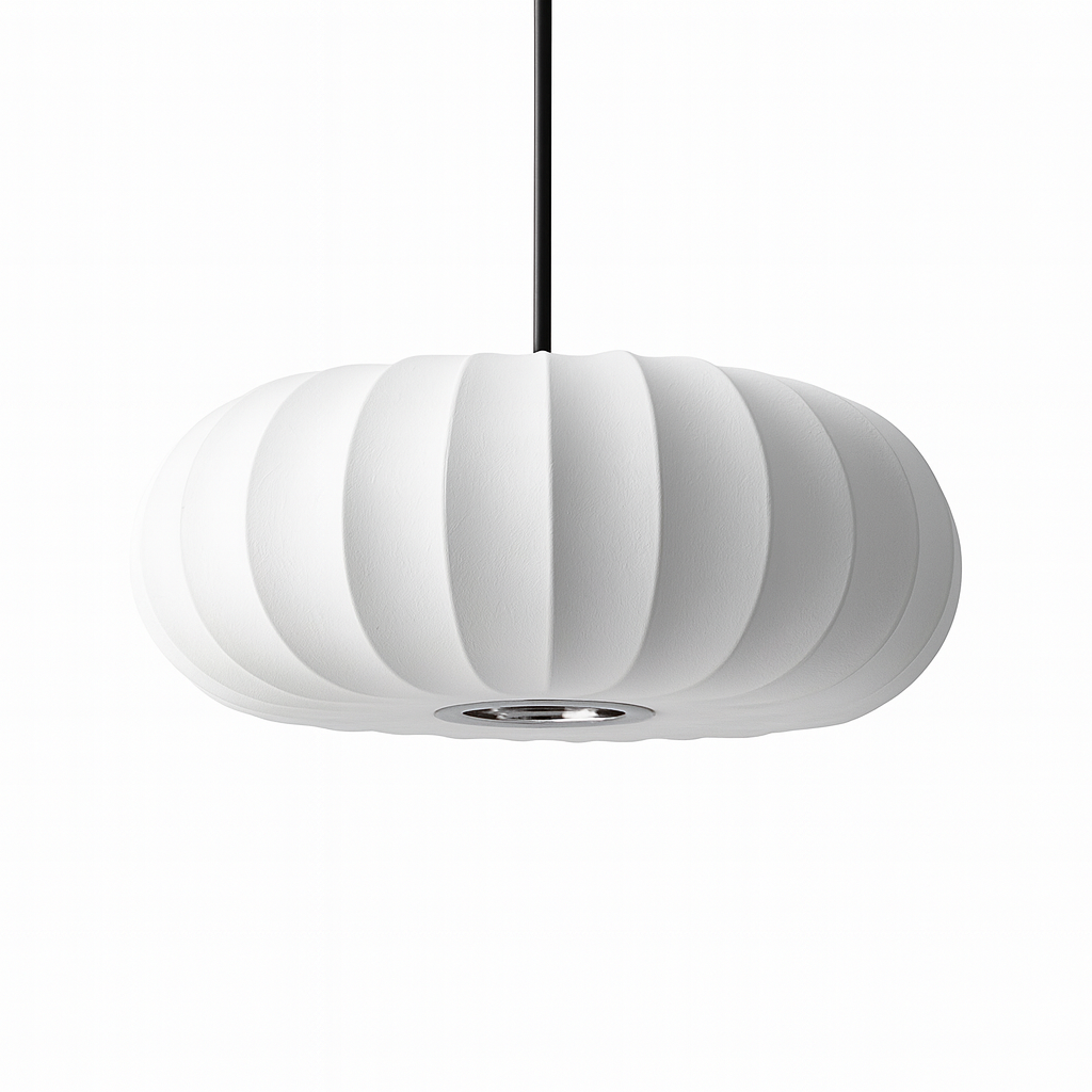 Serica | Wabi Sabi Ribbed Oval Pendant Light