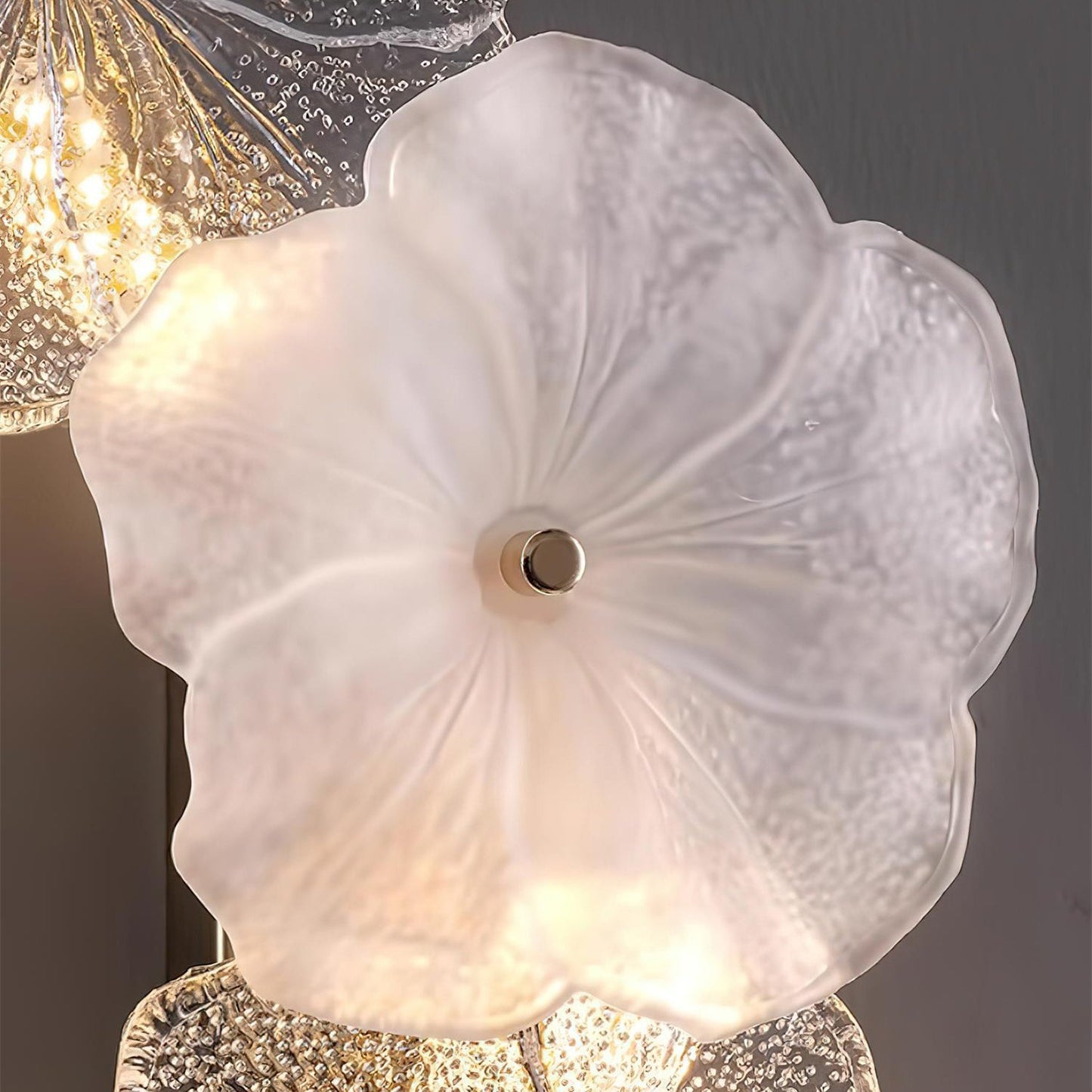 Erislys | Botanical Bloom Sculptural Glass Petal Wall Light
