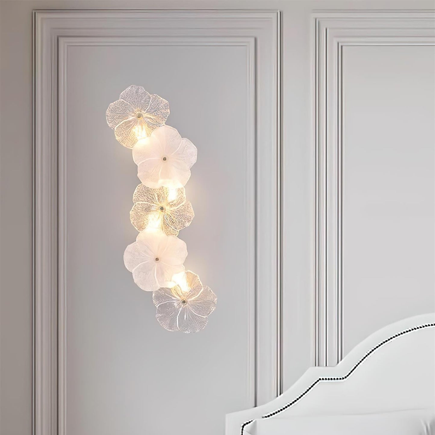 Erislys | Botanical Bloom Sculptural Glass Petal Wall Light