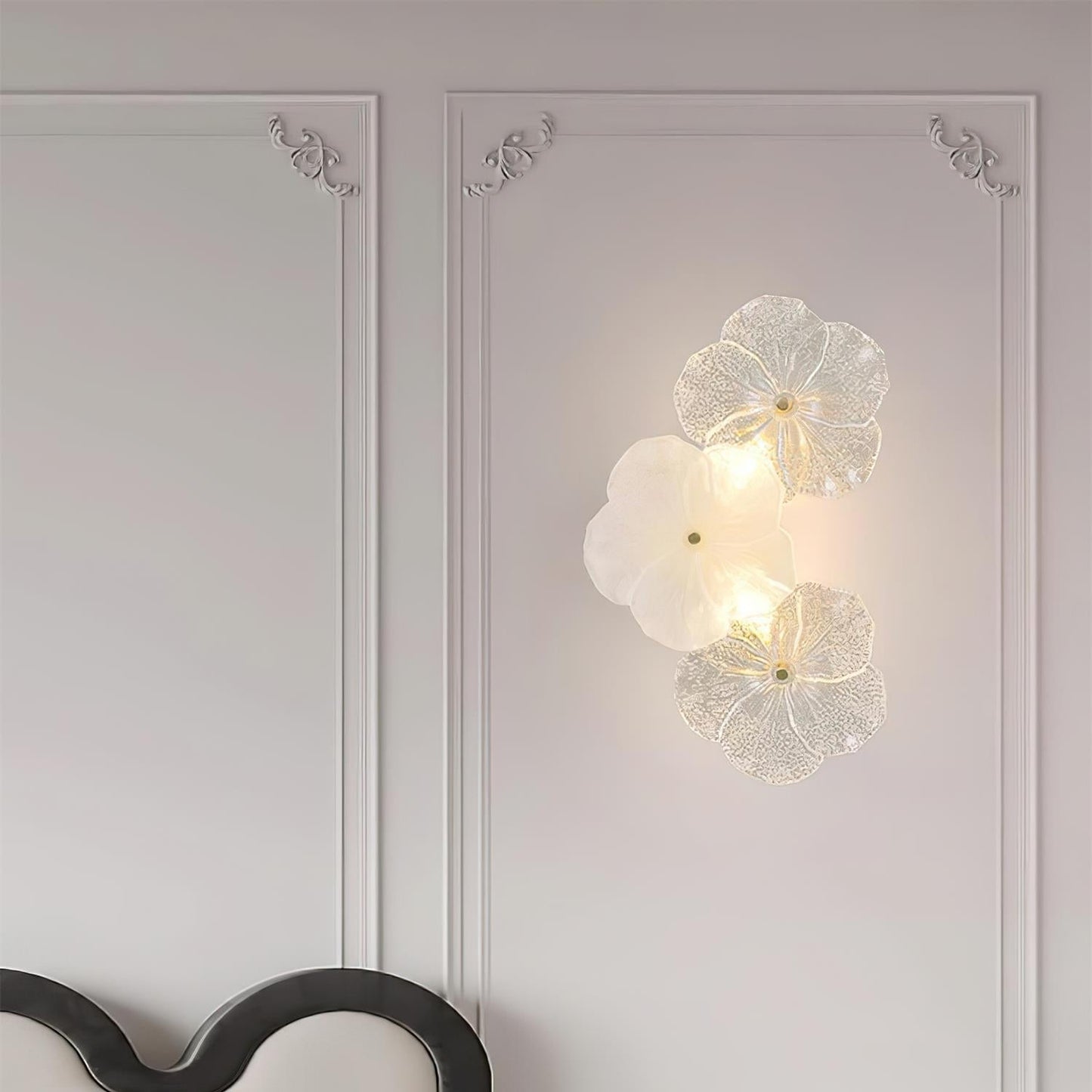 Erislys | Botanical Bloom Sculptural Glass Petal Wall Light