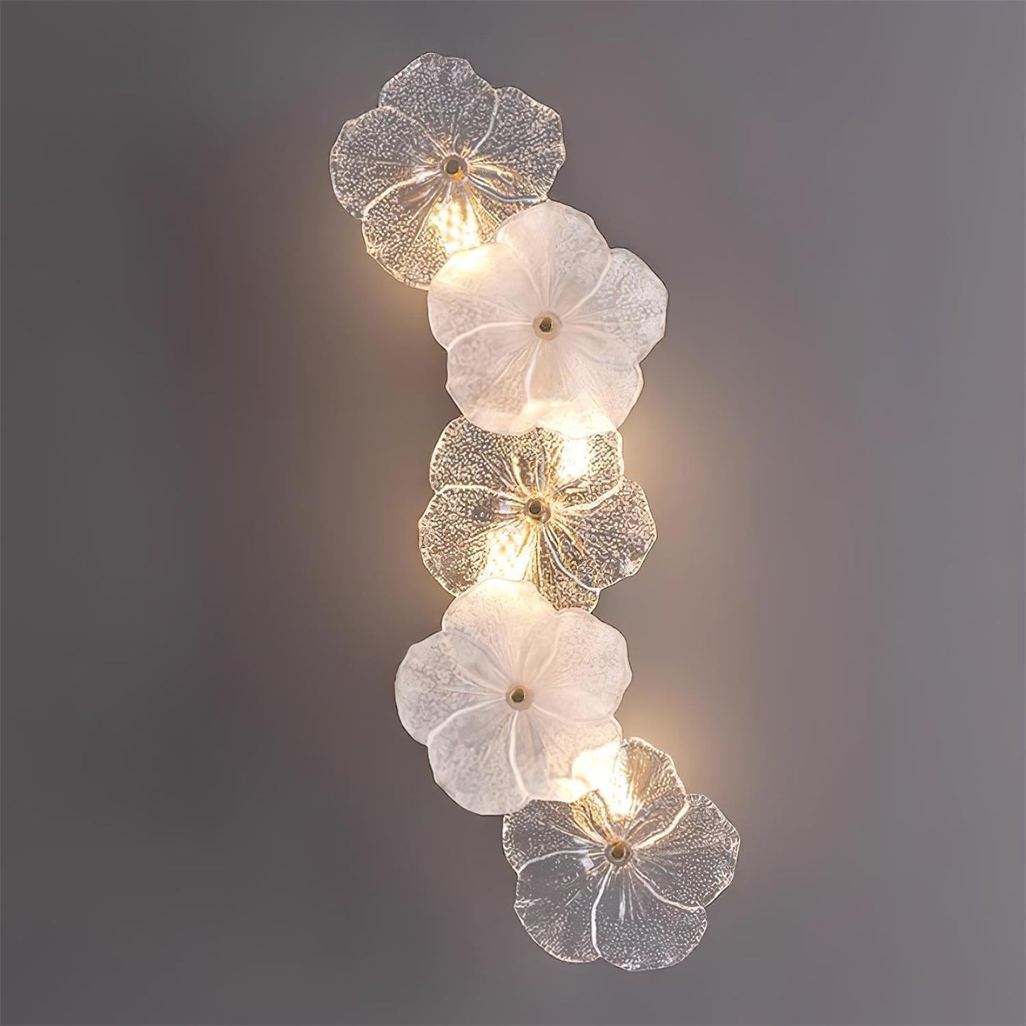 Erislys | Botanical Bloom Sculptural Glass Petal Wall Light