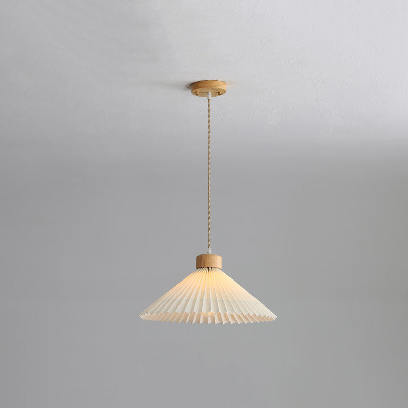 Luvithos | Architectural Cluster Plissé Pleated Timber Pendant Light