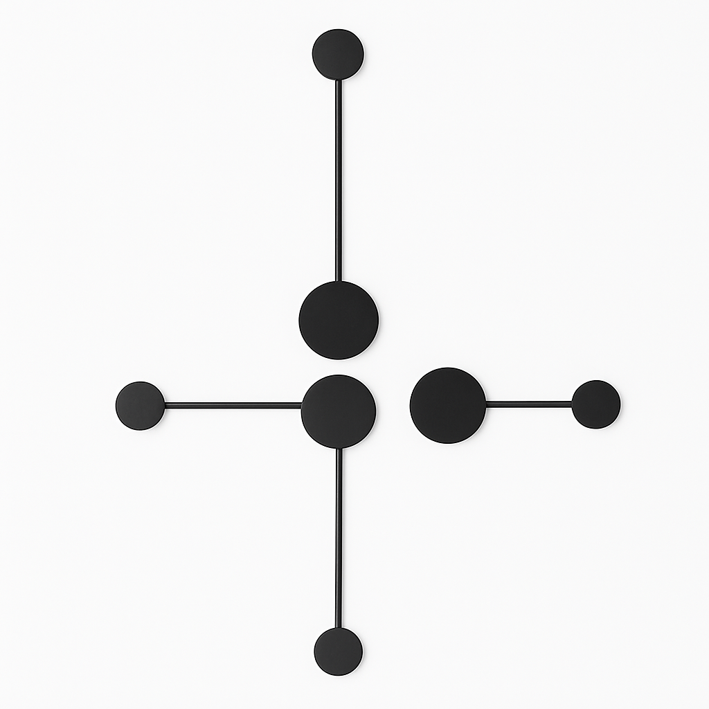 Varinthe | Minimalist Artistic Dots Metal Wall Light Fixture