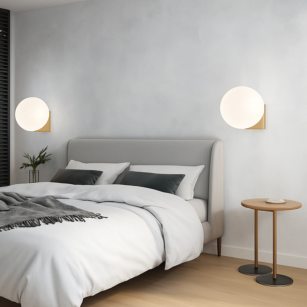 Krythium | Architectural Clear Globe Artistic Wall Light