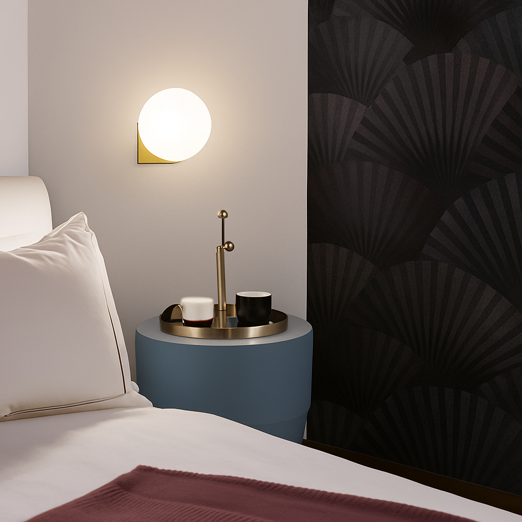 Krythium | Architectural Clear Globe Artistic Wall Light