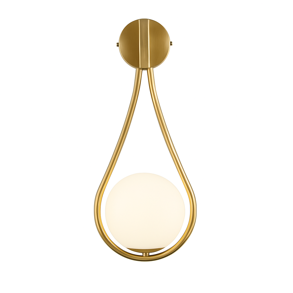 Feroliq | Modern Frosted Glass Globe Wall Light