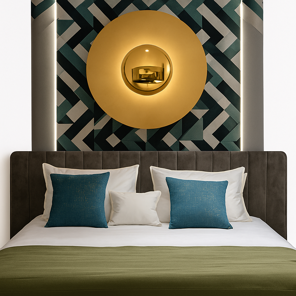 Verloni | Minimalist Disc Metal Decorative Design Wall Light