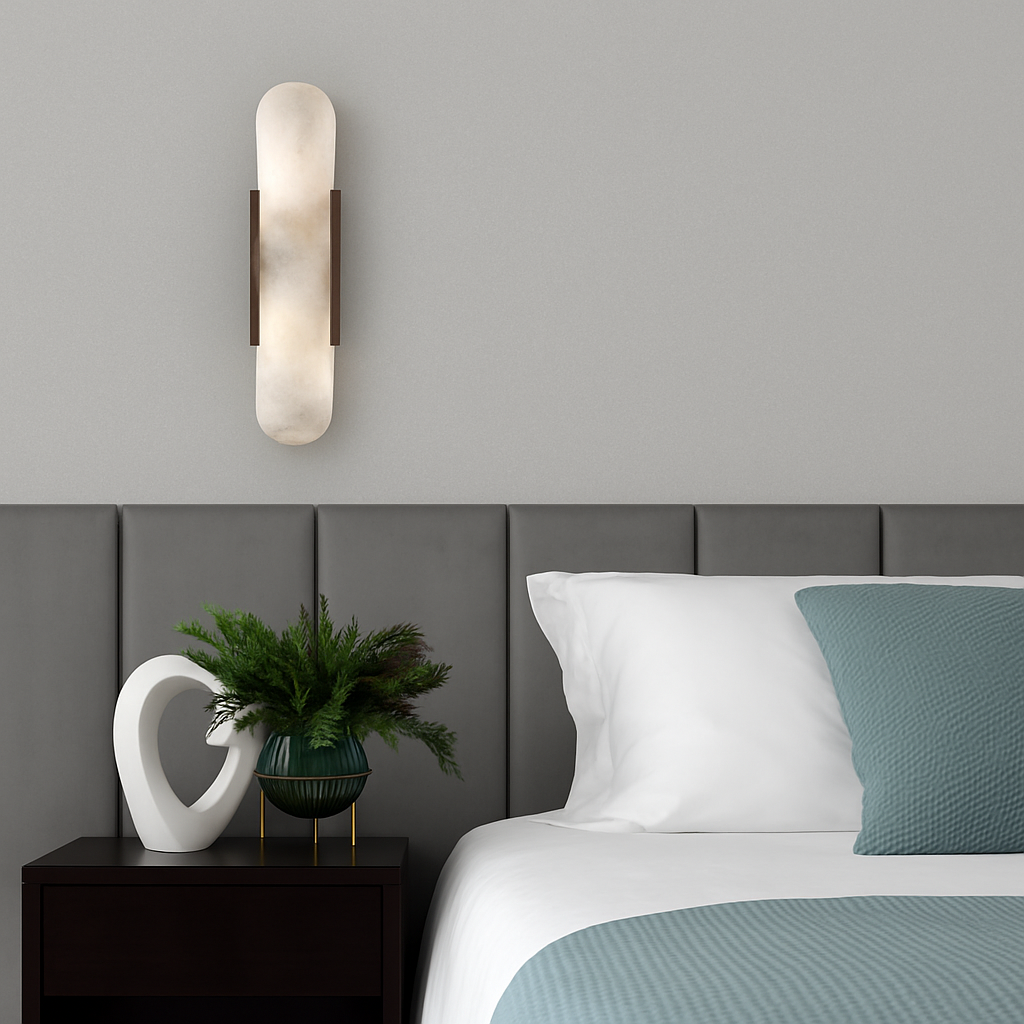Luvidior | Spherical Marble Plate Architectural Wall Light