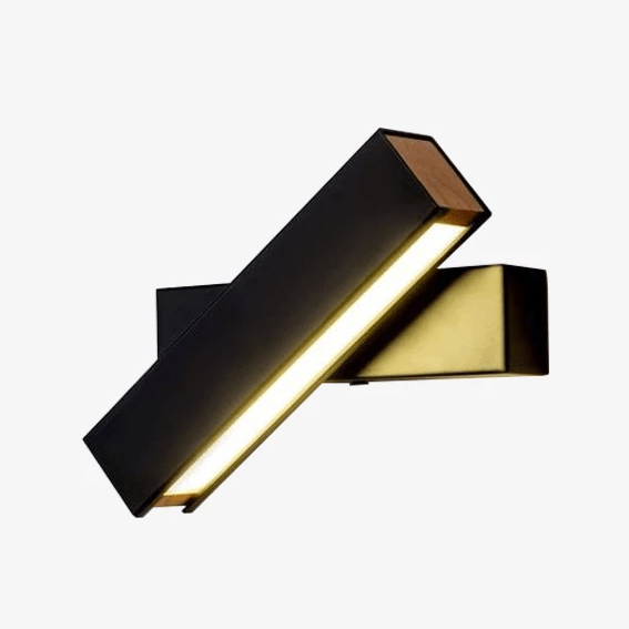Kelvarna | Contemporary Abstract Sculptural Dual Glow Rotating Wall Light