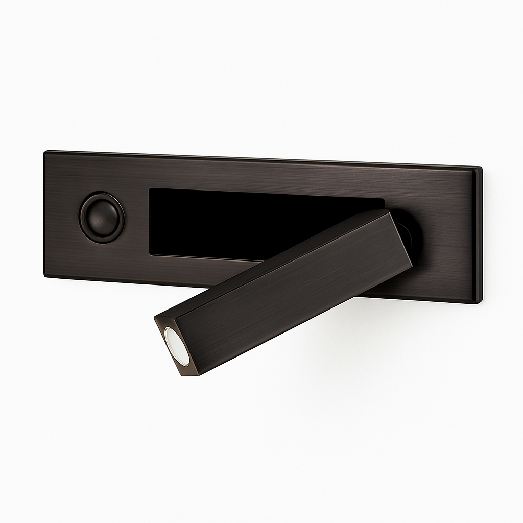 Virello | Minimalist Recessed Square Reading Wall Light Lamp