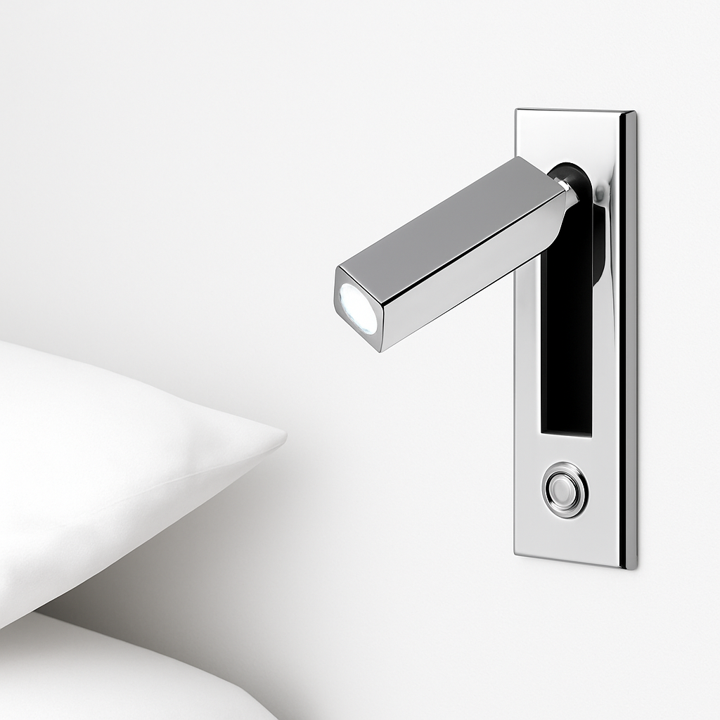 Virello | Minimalist Recessed Square Reading Wall Light Lamp
