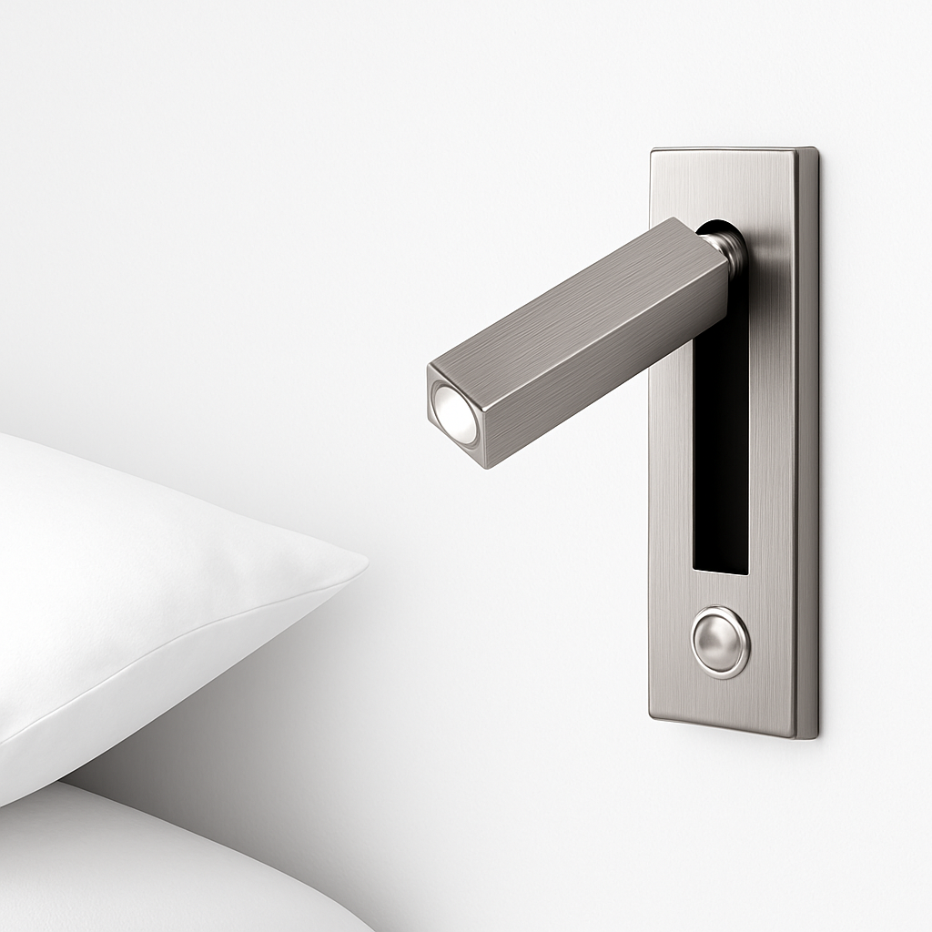 Virello | Minimalist Recessed Square Reading Wall Light Lamp