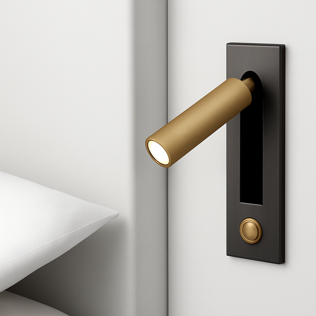 Virello | Minimalist Recessed Square Reading Wall Light Lamp
