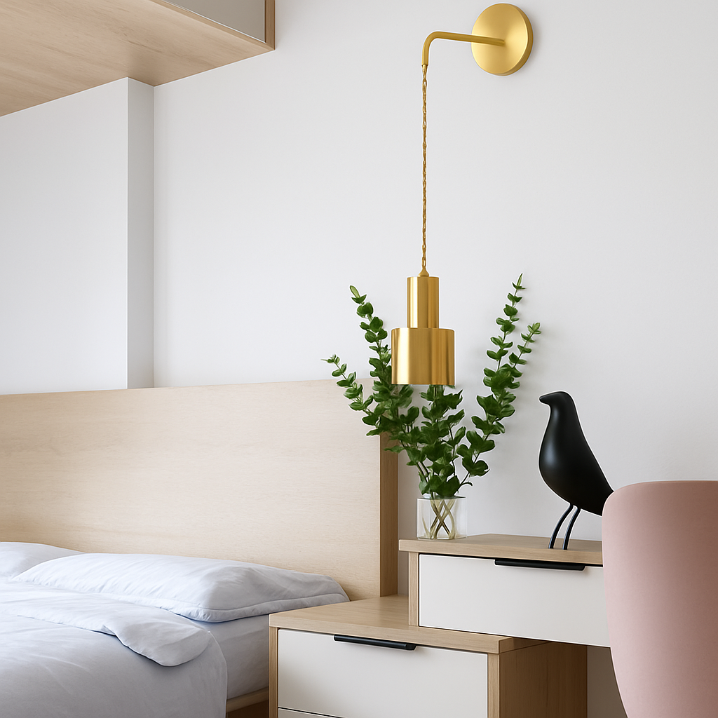 Lumorex | Modern Pendant Style Metal Wall Sconce Light