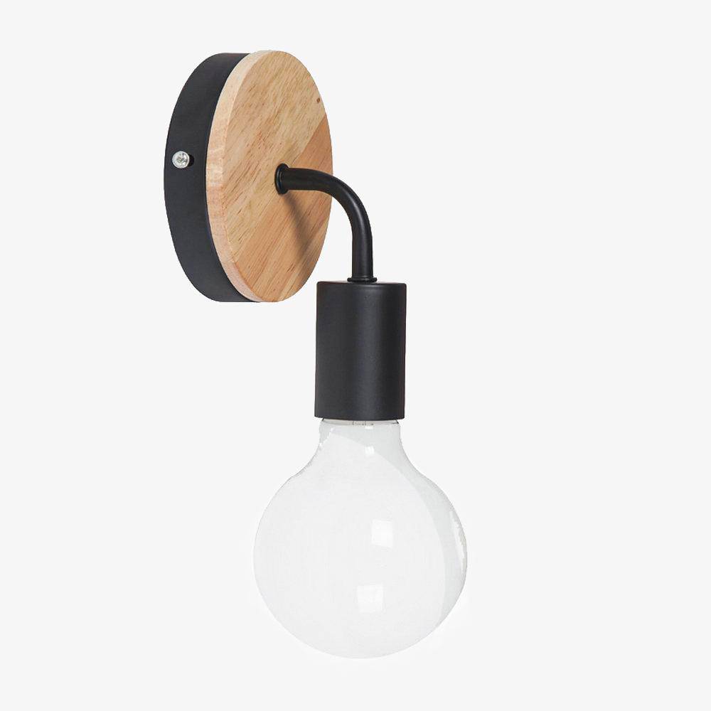 Vaelisth | Minimalist Scandinavian Wood Bracket Wall Light