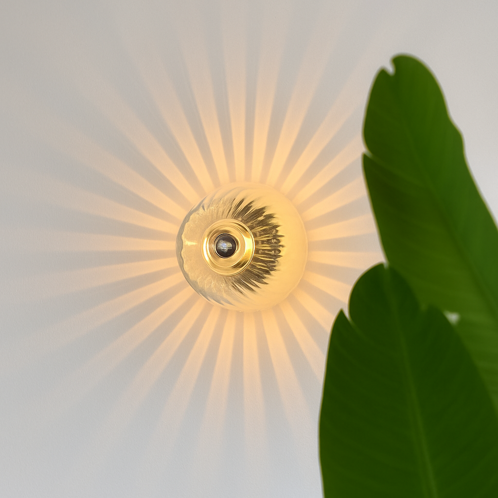 Marquello | Fluted Transparent Glass Bauhaus Inspired Wall Light