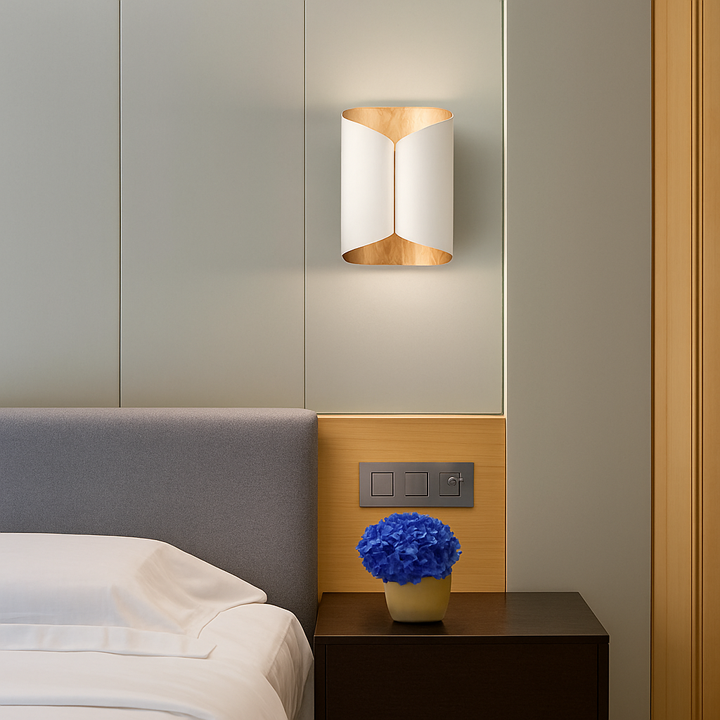 Kensivara | Spiraled Abstract Geometry Artistic Wall Light