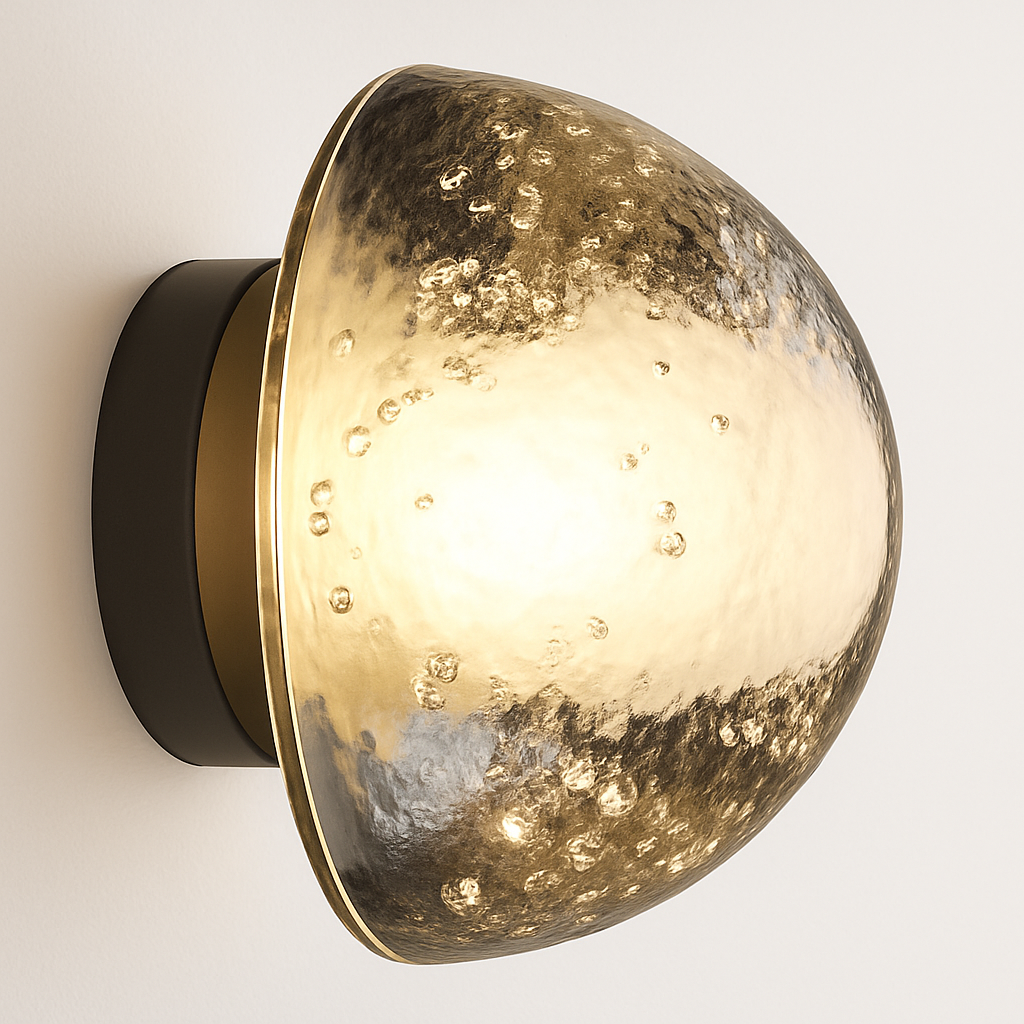 Kystalux | Art Deco Half Sphere Crystal Vanity Wall Light