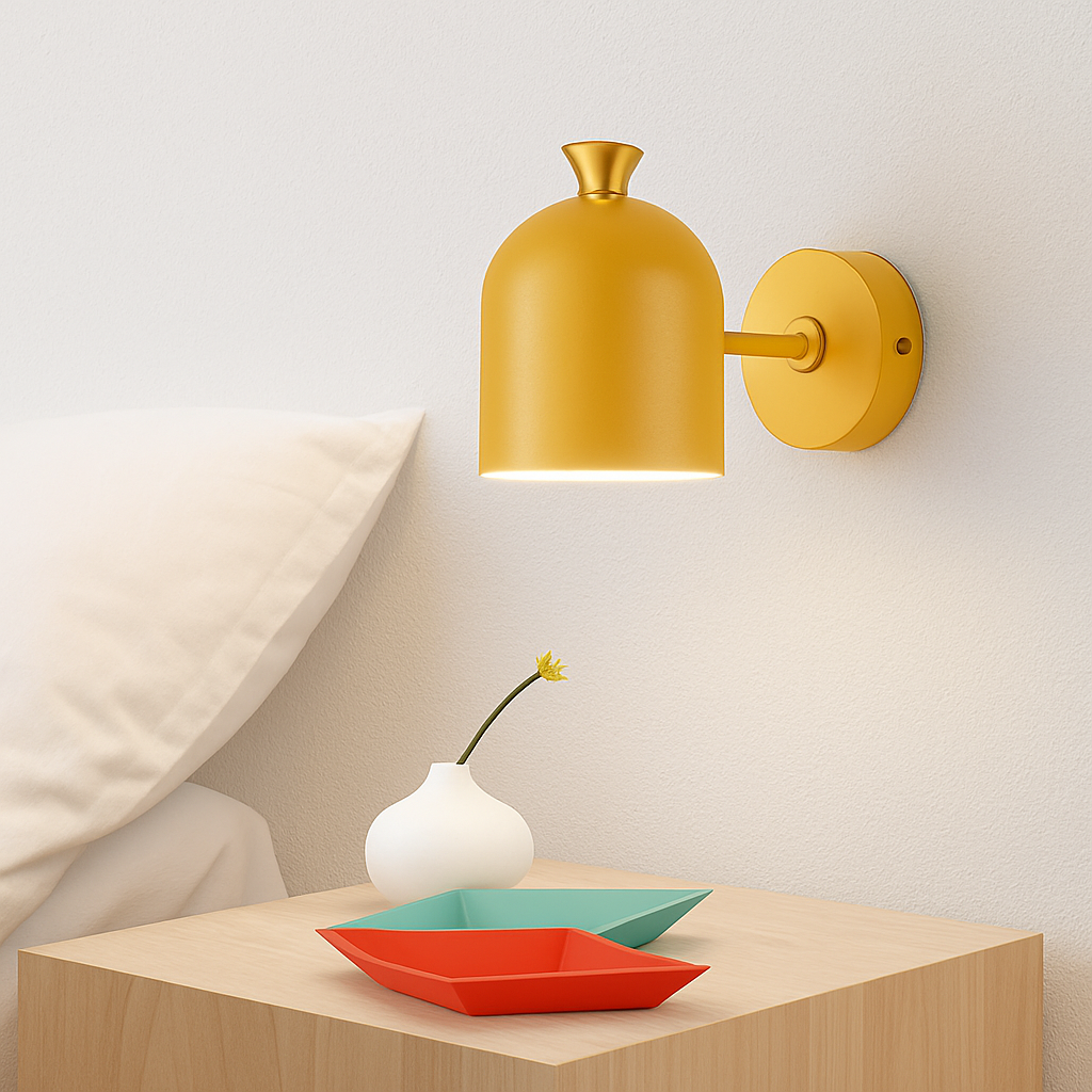 Elvario | Modern Rounded Adjustable Colorful Shade Wall Light