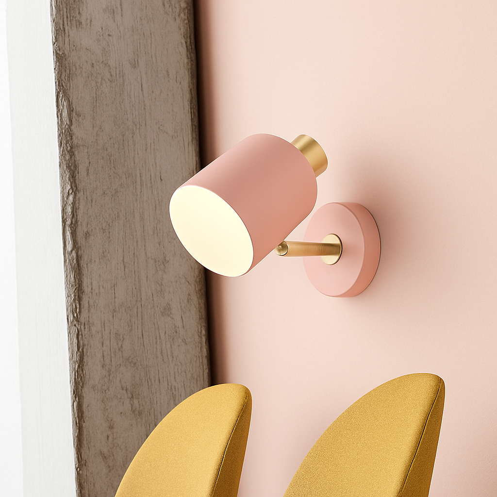 Elvario | Modern Rounded Adjustable Colorful Shade Wall Light