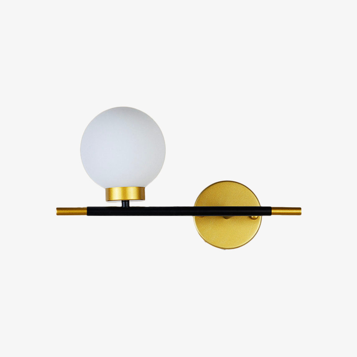 Vesquir | Modern Metal Bar Glass Globe Decorative Wall Light