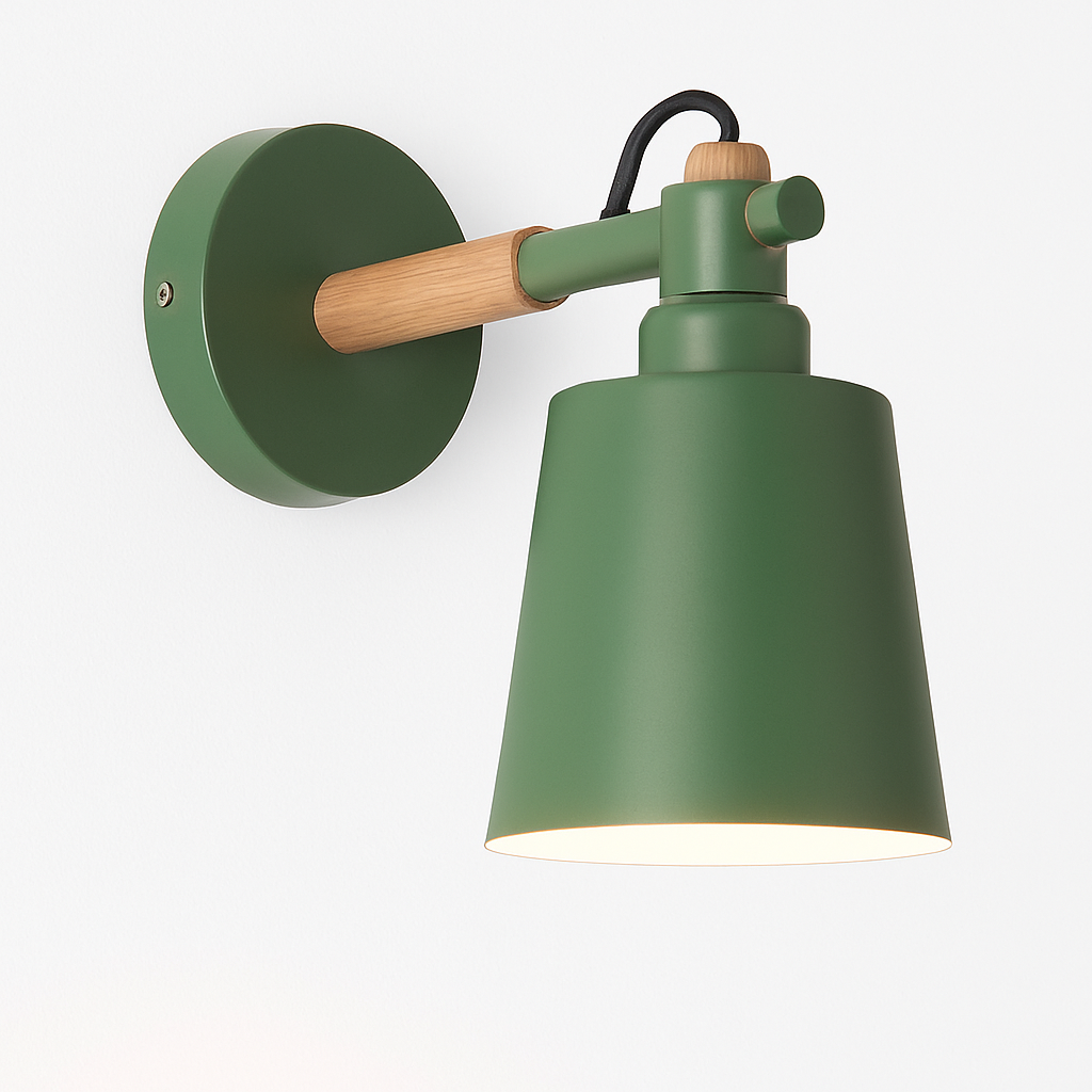 Vyrindo | Modern Nordic LED Wood Metal Wall Light