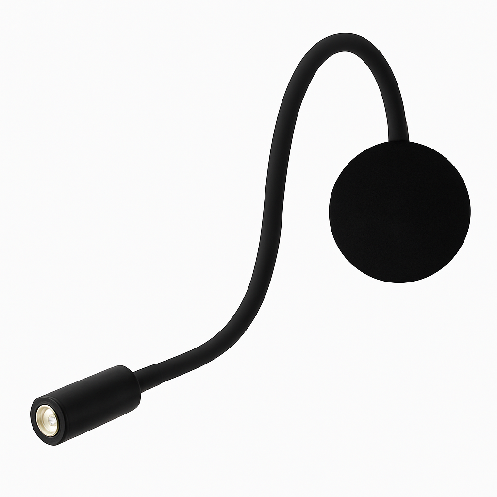 Delvoryn | Minimalist Adjustable Gooseneck Reading Wall Light