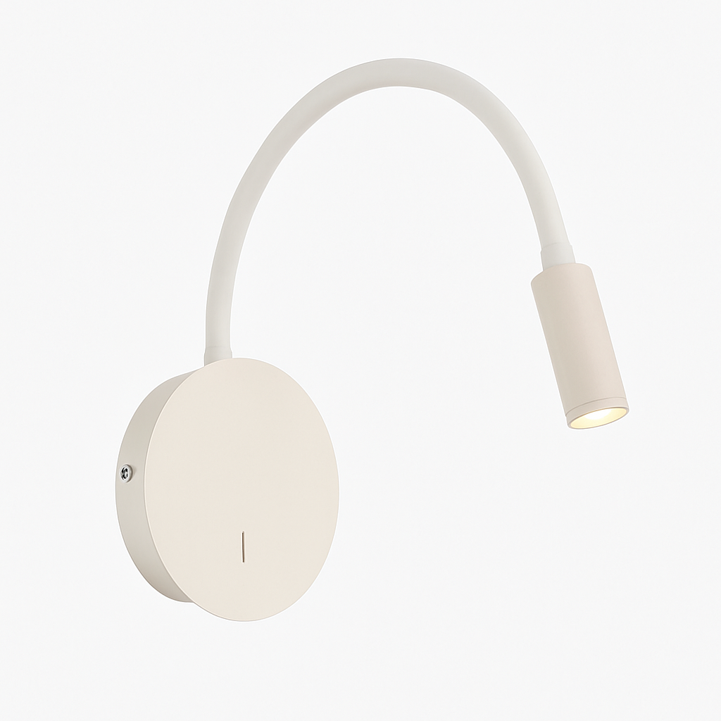 Delvoryn | Minimalist Adjustable Gooseneck Reading Wall Light