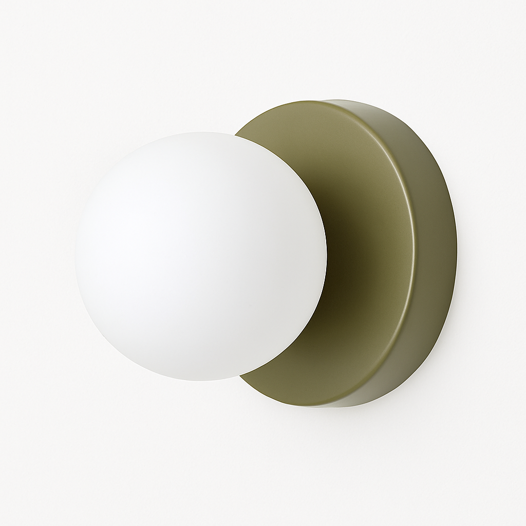 Velistra | Modern Macaron Disc Glass Mini Decorative Wall Light