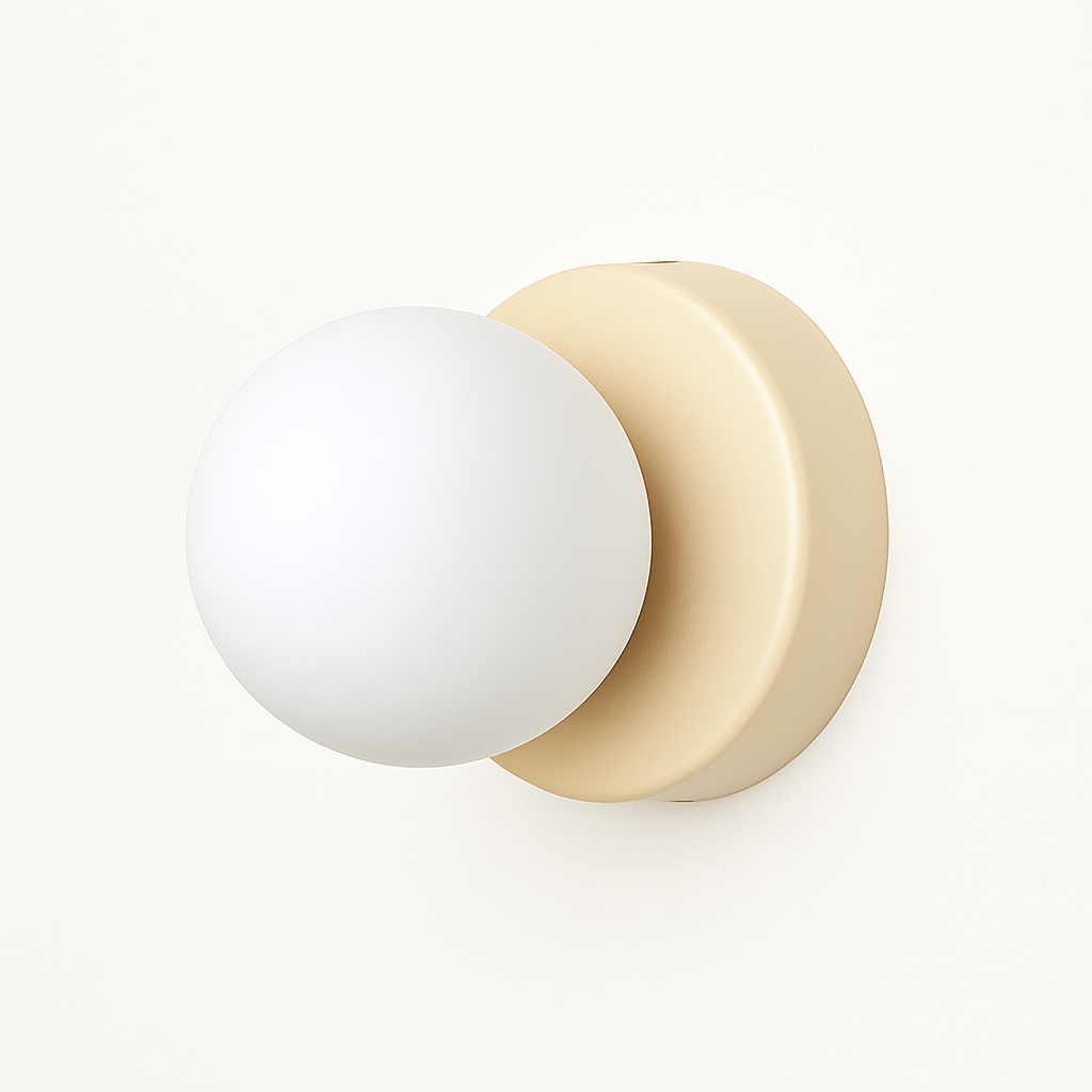 Velistra | Modern Macaron Disc Glass Mini Decorative Wall Light