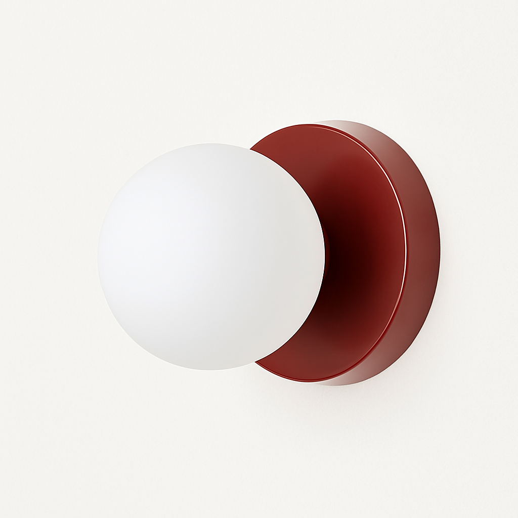 Velistra | Modern Macaron Disc Glass Mini Decorative Wall Light