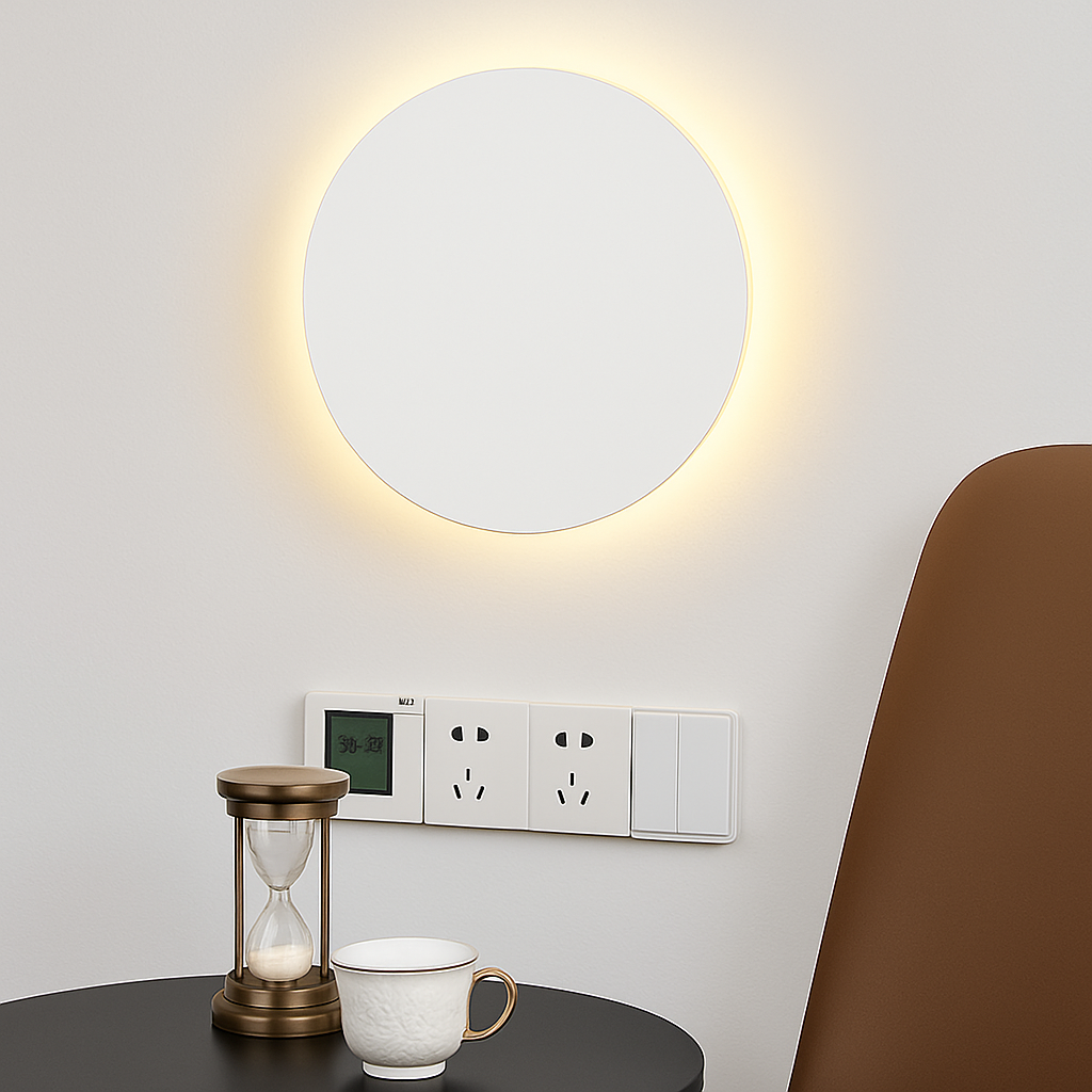 Belquise | Disc Silhouette Abstract Modern Accent Wall Light