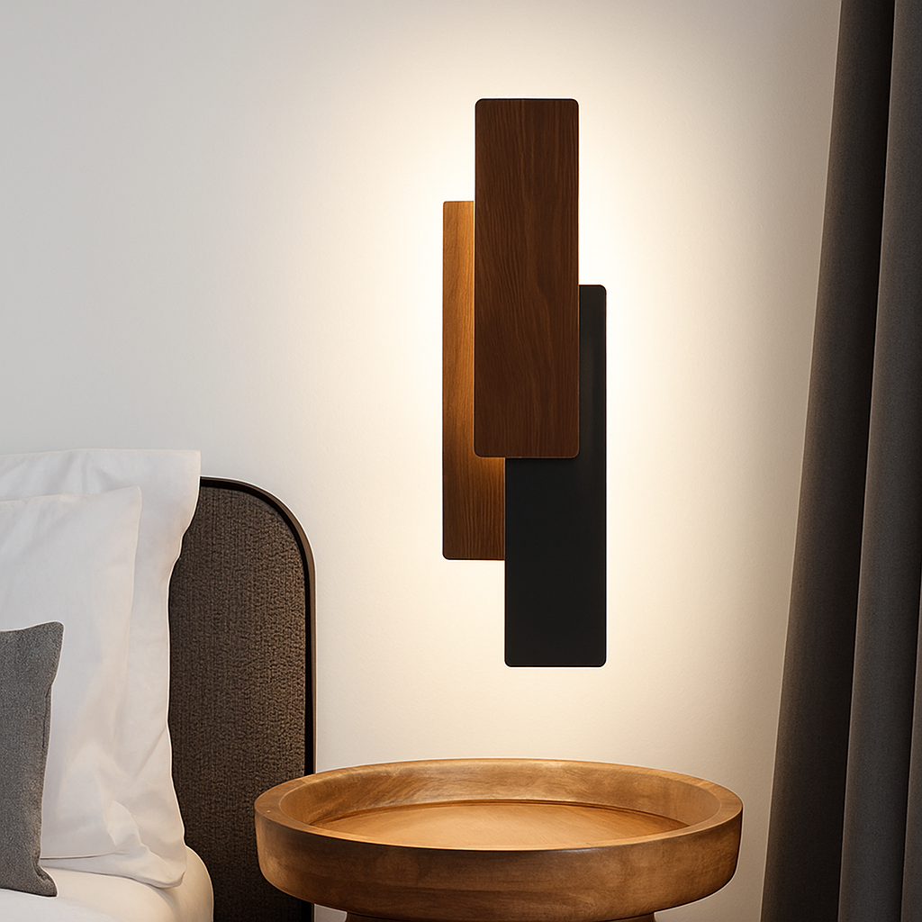 Kernowen | Architectural Geometric Timber Profile Modern Wall Light