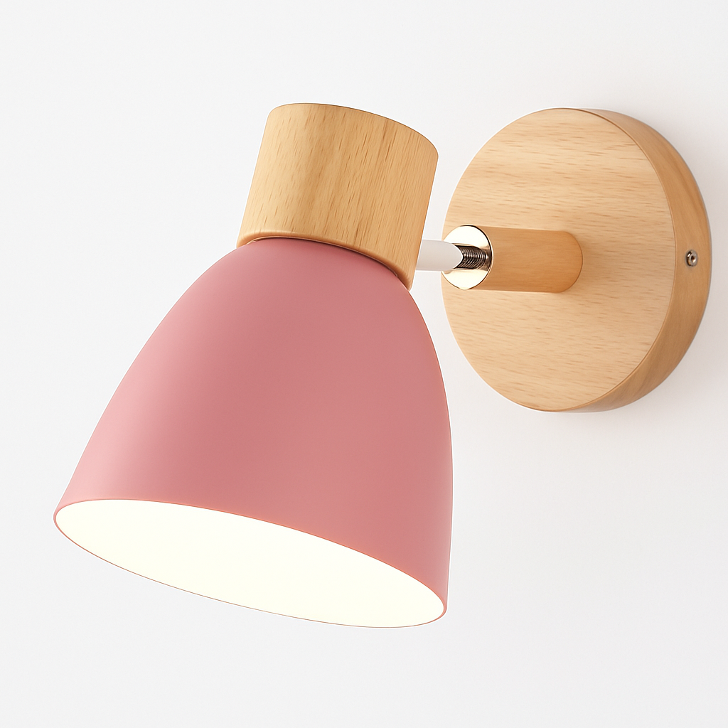 Kryllea | Modern Minimalist Wooden Pillar Up Down Wall Light