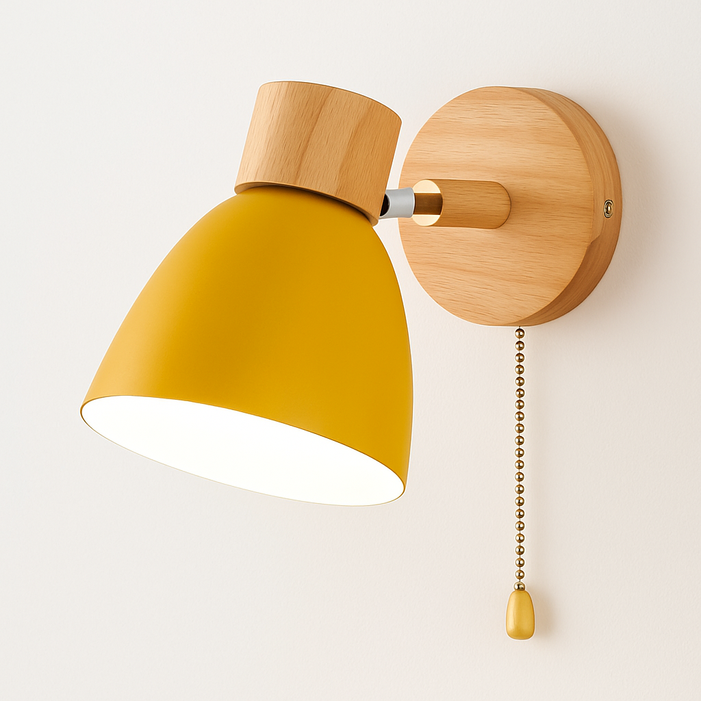 Kryllea | Modern Minimalist Wooden Pillar Up Down Wall Light