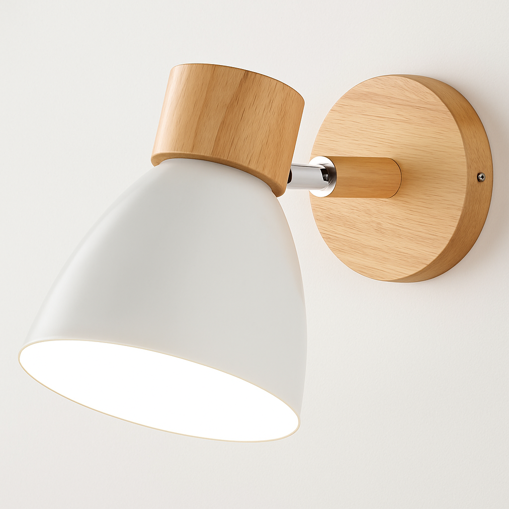 Kryllea | Modern Minimalist Wooden Pillar Up Down Wall Light