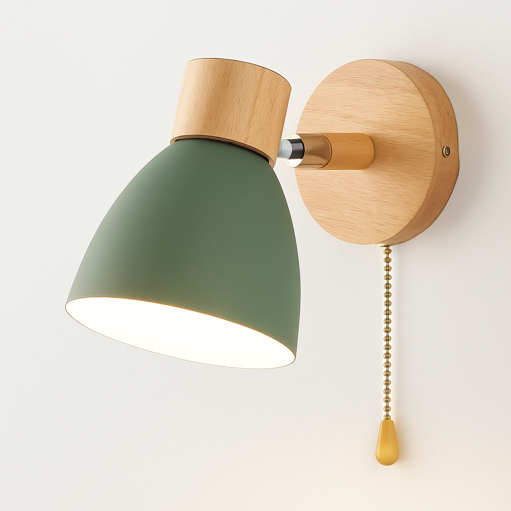 Kryllea | Modern Minimalist Wooden Pillar Up Down Wall Light