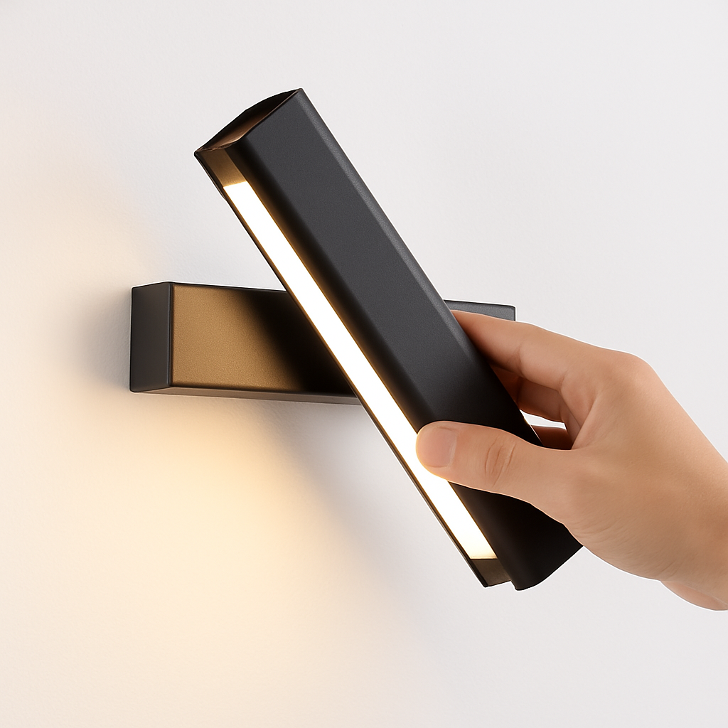 Veldromi | Scandi Cylindrical Swivel Timber Reading Wall Light