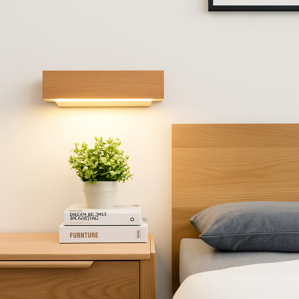 Veldromi | Scandi Cylindrical Swivel Timber Reading Wall Light