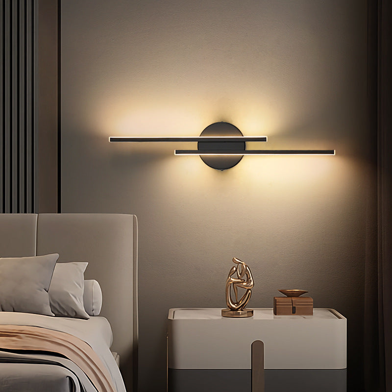 Niris | Modern Nordic Dual Line Disc Wall Light