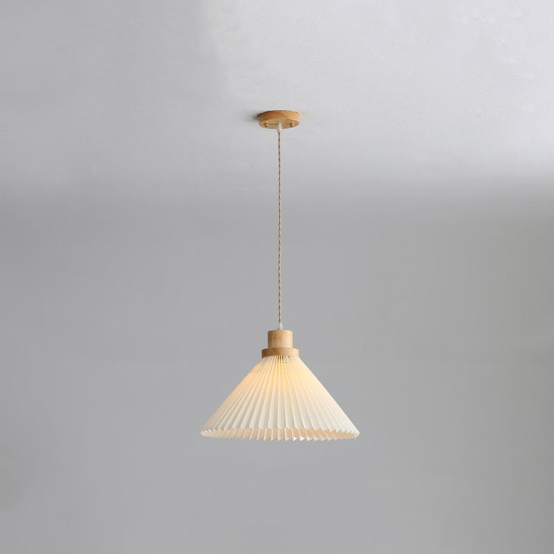 Luvithos | Architectural Cluster Plissé Pleated Timber Pendant Light