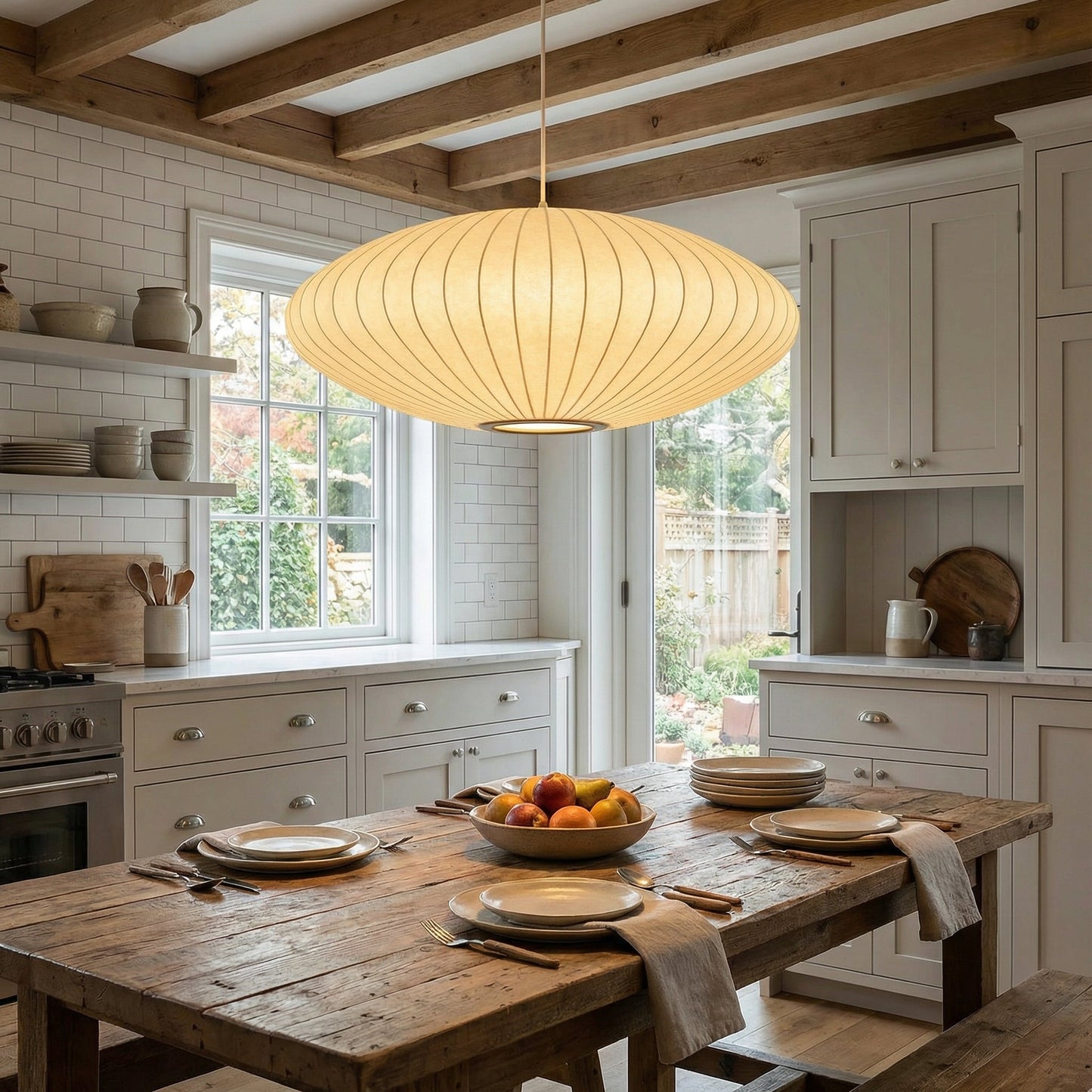 Seta | Modern Italian Ribbed Pendant Light
