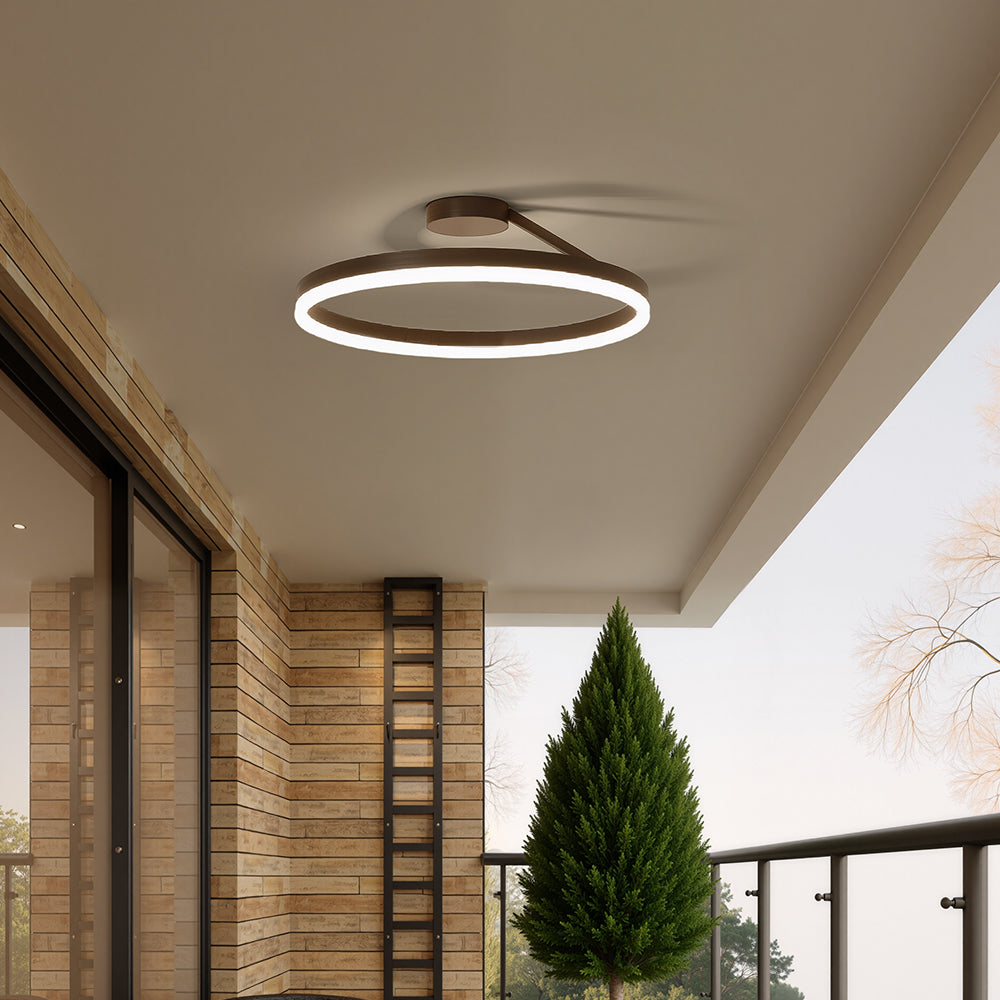 Aeris | Nordic Circular Metal Flush Mount Ceiling Light