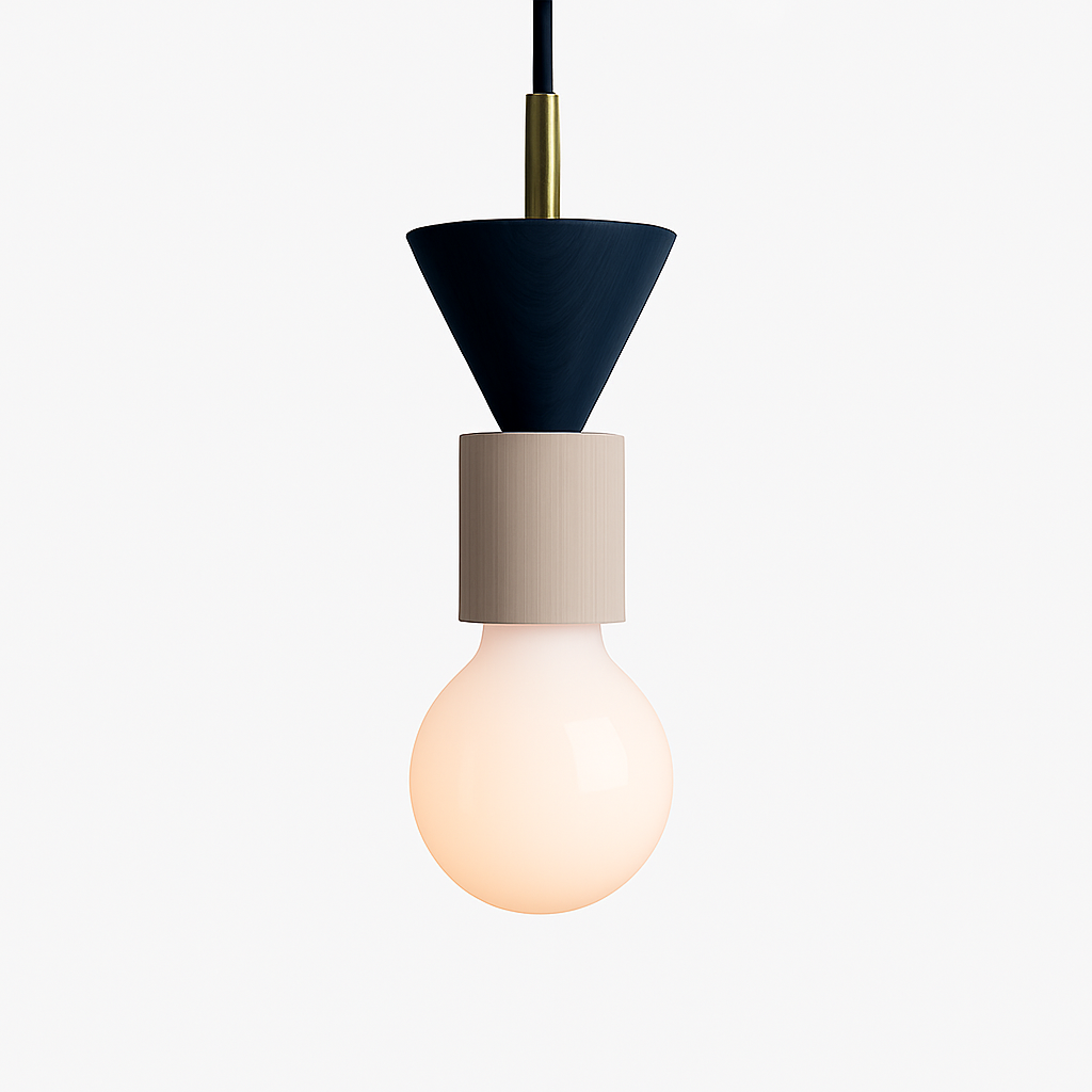 Venrione | Nordic Minimalist Wood Metal Pendant Ceiling Light Fixture