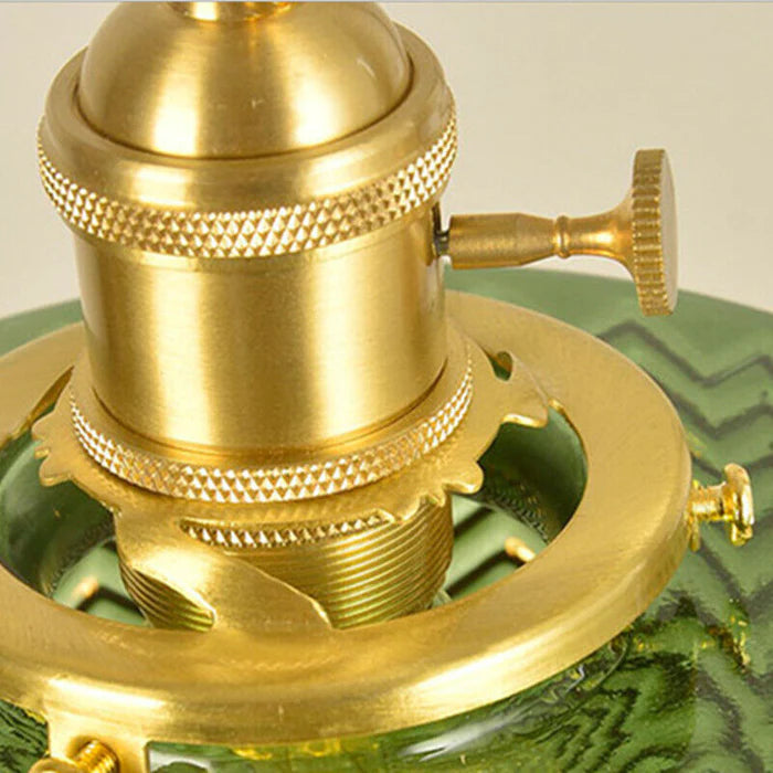 Viridis | Retro Textured Glass Cylinder Pendant Light