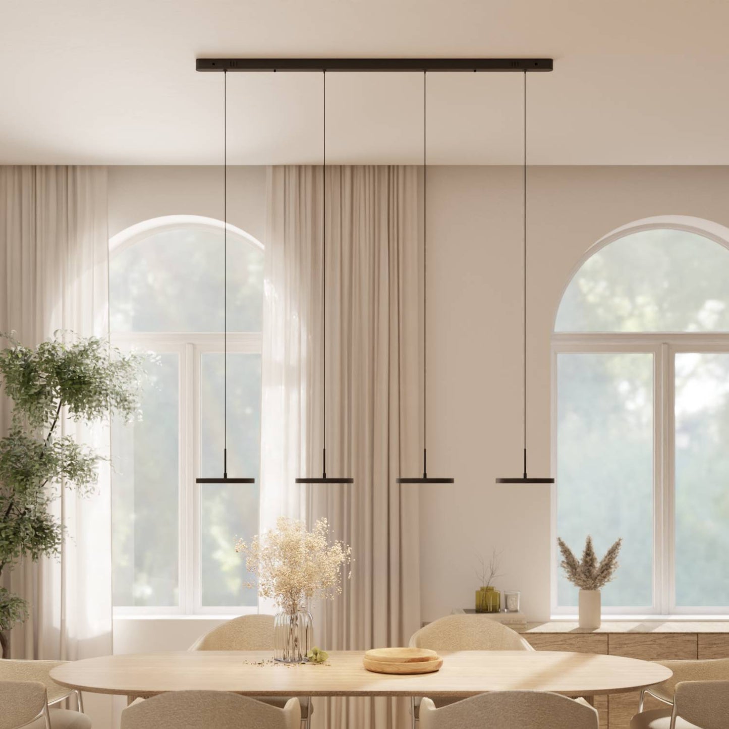 Aero | Modern Dimmable Height Adjustable Saucer Pendant Light