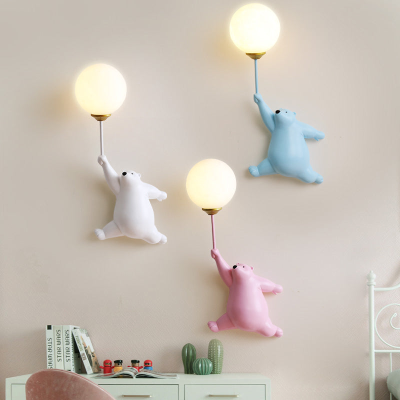 Bublo | Whimsical Bear Balloon Wall Light