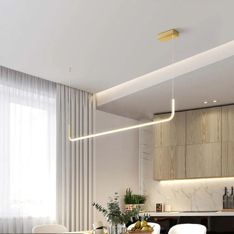 Alvura | Minimalist Geometric Linear Pendant Light