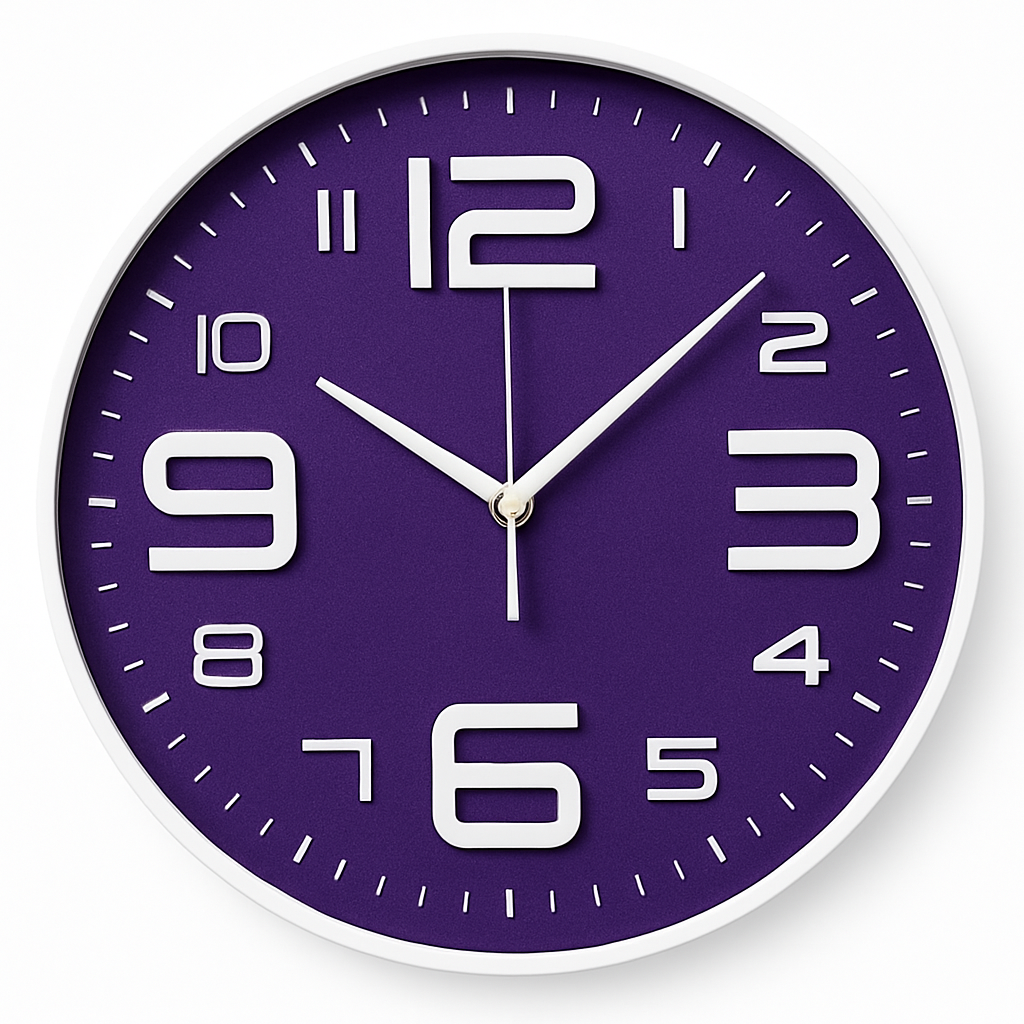 Velsmora | Playful Round Profile Artistic Kids Numeral Wall Clock