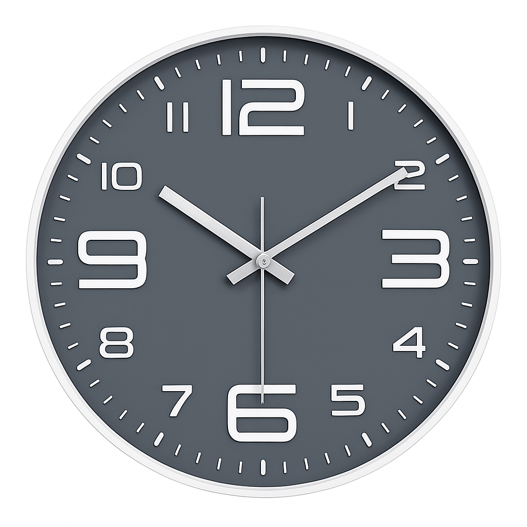 Velsmora | Playful Round Profile Artistic Kids Numeral Wall Clock
